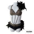 Black & Gold Cabaret Sparkle  two piece