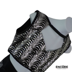 Black & Silver Sequin Crop Top & Pant Costume  two piece