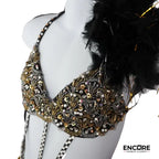 Black & Gold Cabaret Sparkle  two piece