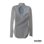 White Mock Neck Leotard  leotard