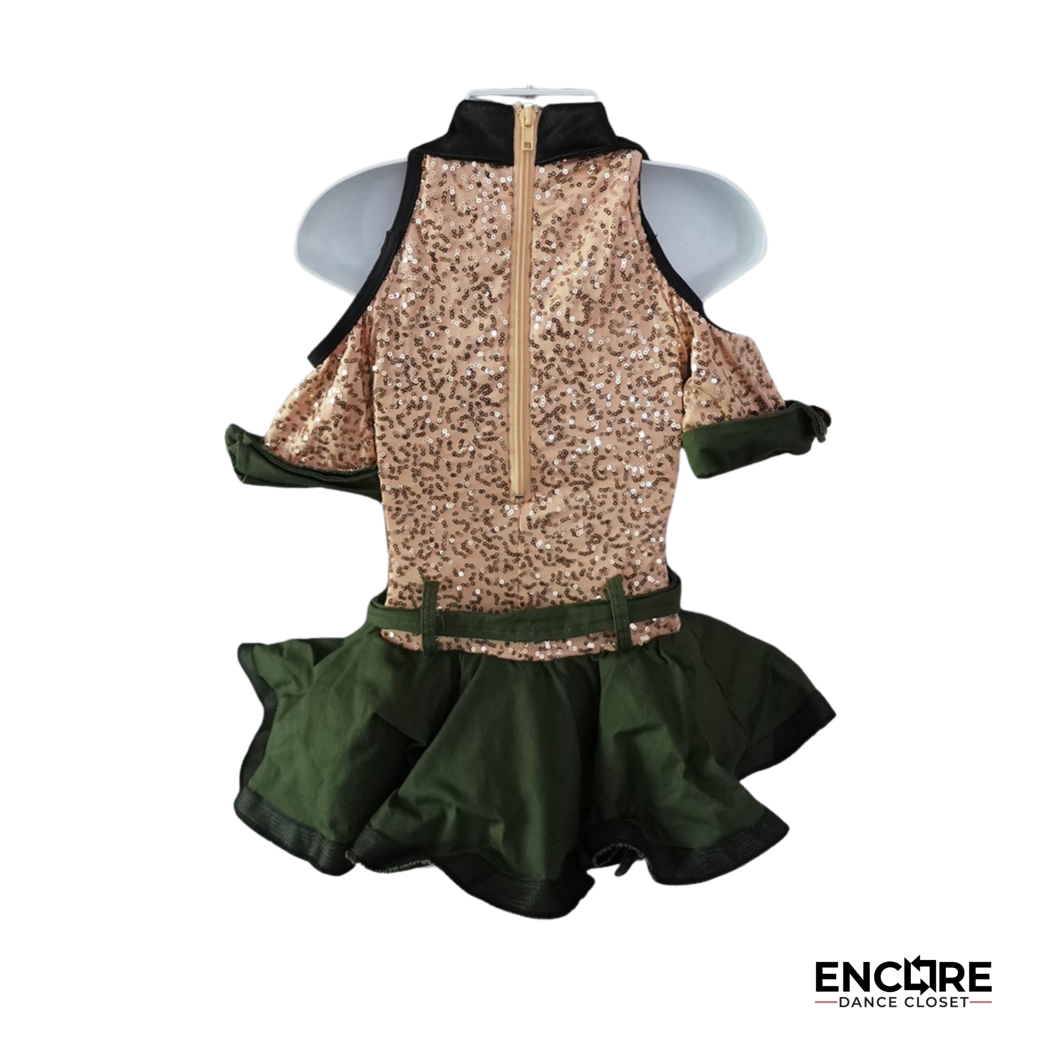 Vintage-Inspired Military Jazz Costume  leotard