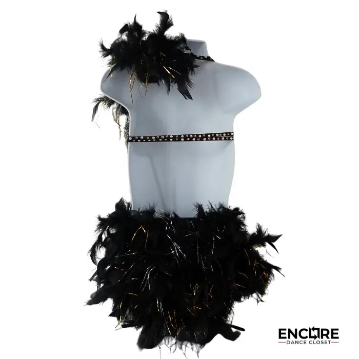 Black & Gold Cabaret Sparkle  two piece
