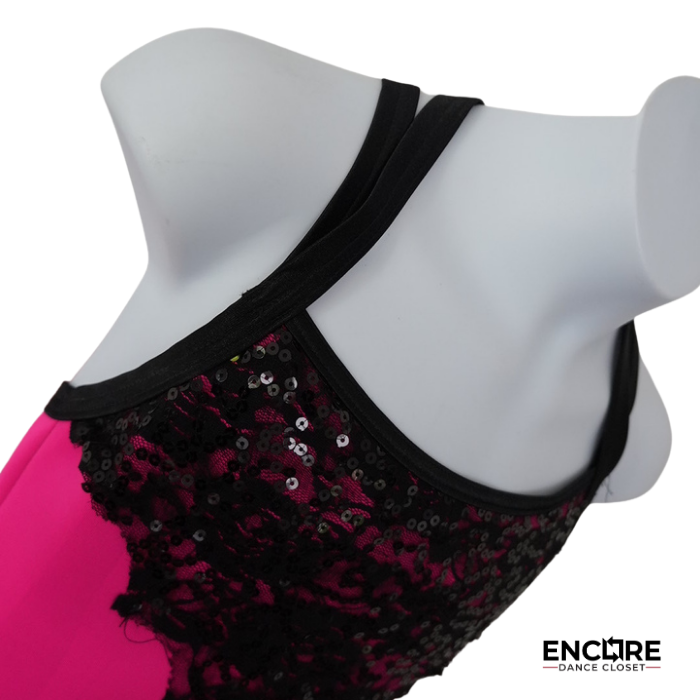 Hot Pink & Black Jazz Costume  dress
