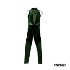 Green Velvet Garden Unitard  unitard