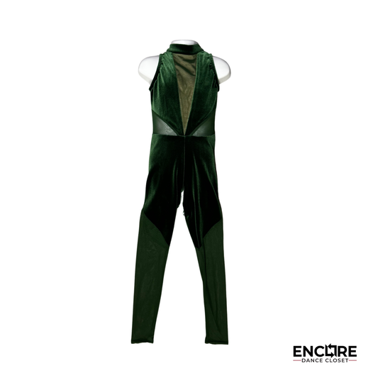 Green Velvet Garden Unitard