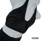 Black Halter Crop Top & Pant Costume  two piece