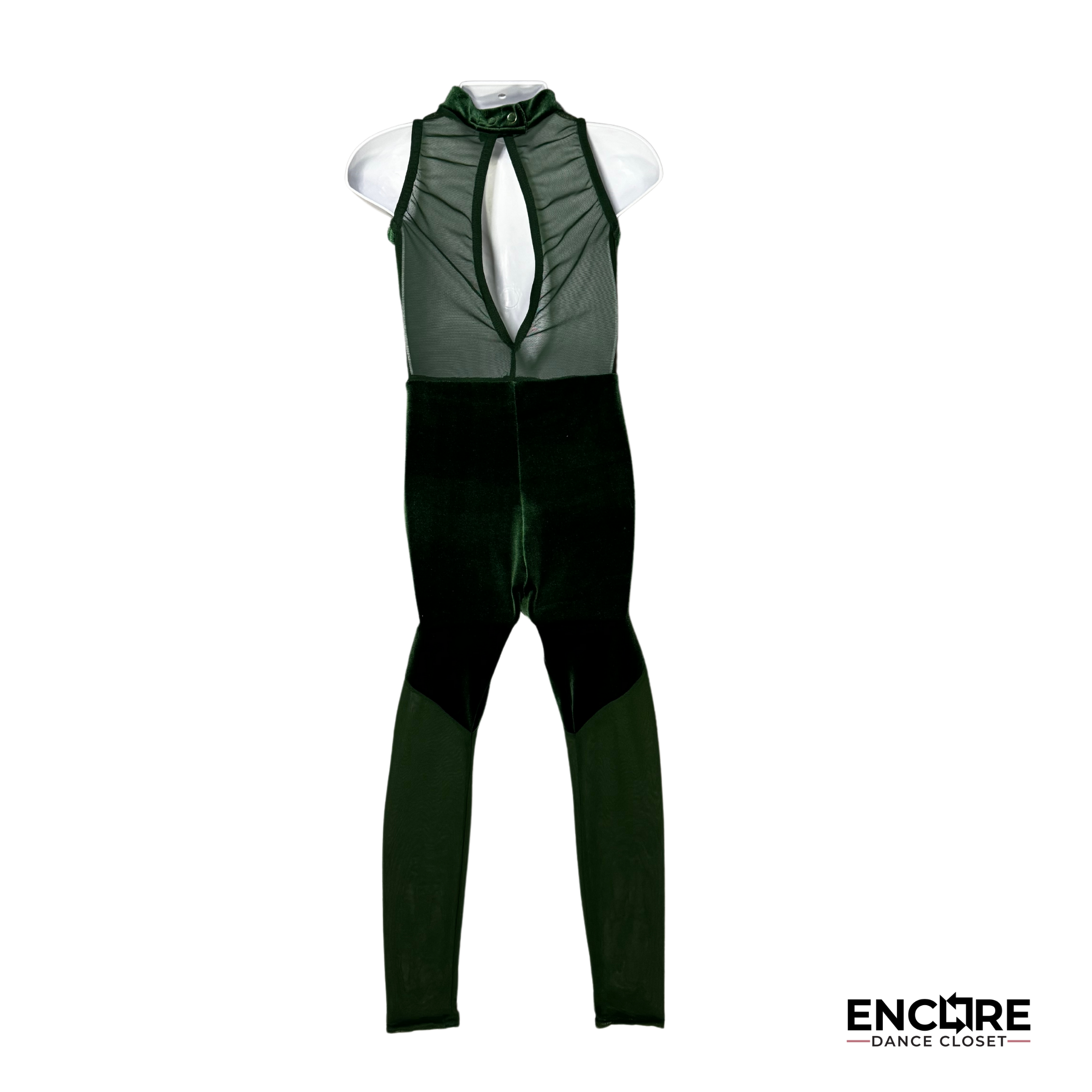 Green Velvet Garden Unitard - Encore Dance Closet