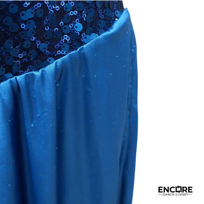Midnight Blue Sequin Lyrical Costume  dress