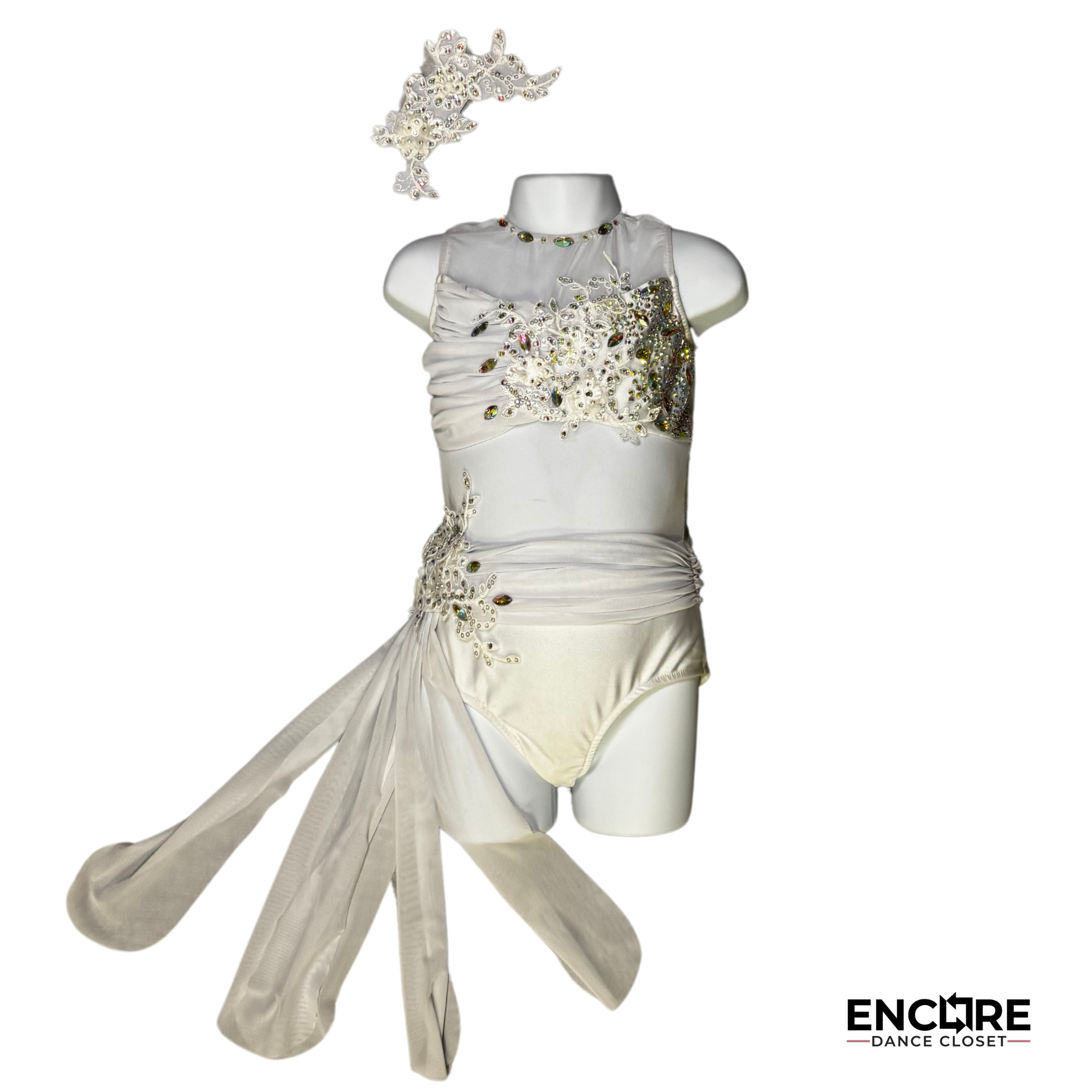Elegant White Costume - Encore Dance Closet