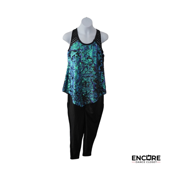 Ocean Shimmer Contemporary Costume Set  two piece
