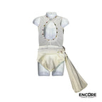 Elegant White Costume  leotard