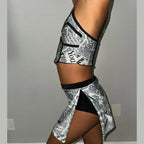 Headline-Making Two-Piece Newspaper Costume  two piece