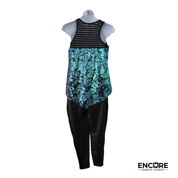 Ocean Shimmer Contemporary Costume Set  two piece