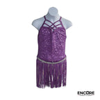 Purple Sparkle Swing  leotard