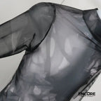 Abstract Smoke Mesh Unitard  unitard