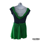 Navy & Emerald Lyrical Dress  dress