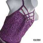 Purple Sparkle Swing  leotard
