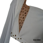 Elegant White Lyrical Costume 2  two piece