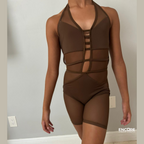 Custom Brown Jili Biketard