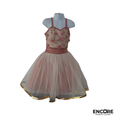 Blush Floral Tulle Dress with Embellished Bodice  dress