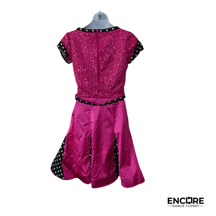Hot Pink Polka Dot Character Dress  dress