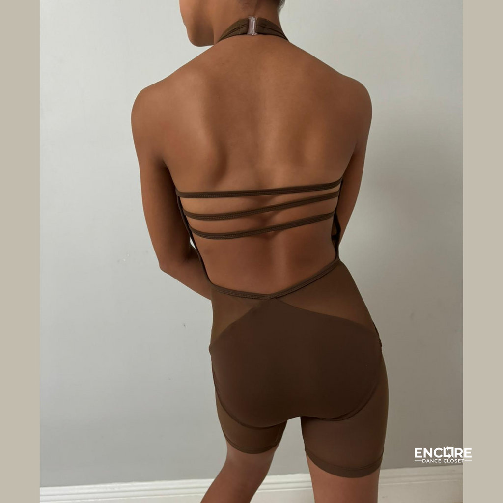 Custom Brown Jili Biketard