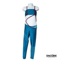 Teal & Burgundy Unitard  unitard
