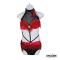Chicago Red Satin Jazz  two piece