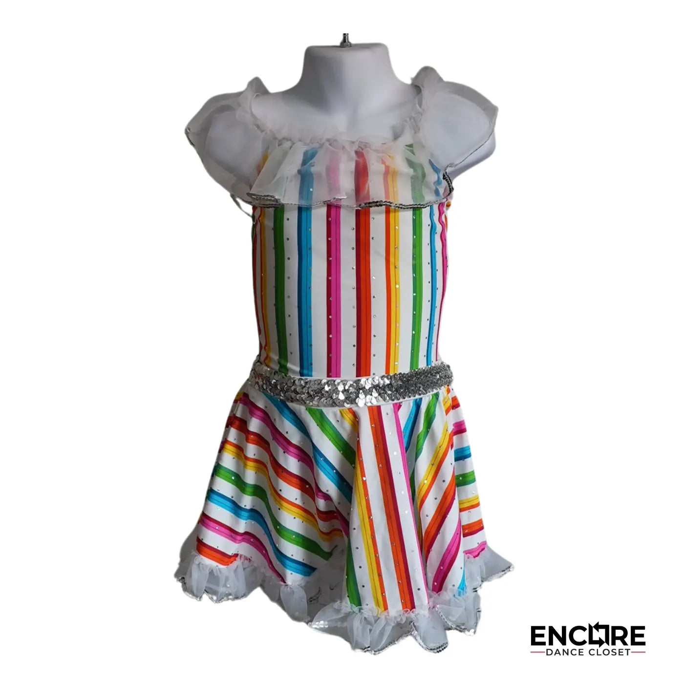 Multicolored Candy Stripes  leotard
