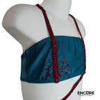 Teal & Burgundy Unitard  unitard