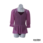 Mauve Lyrical Peplum Costume  leotard
