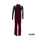 Burgundy Embrace  unitard