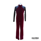 Burgundy Embrace  unitard