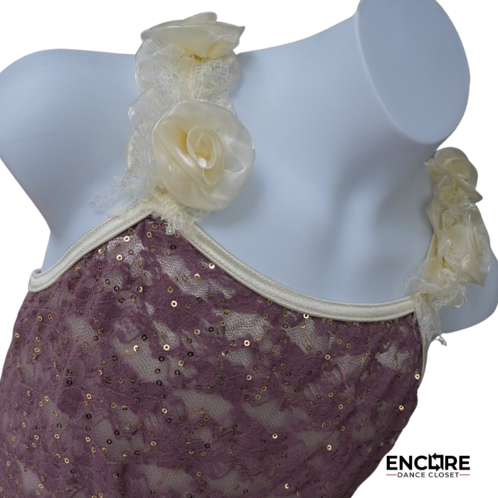 Mauve & Ivory Romantic Ballet Dress  dress