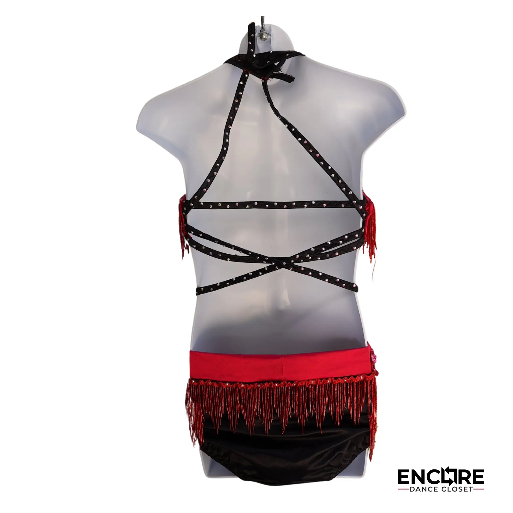 Chicago Red Satin Jazz  two piece
