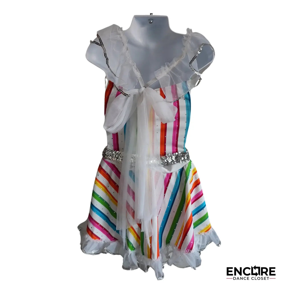 Multicolored Candy Stripes  leotard