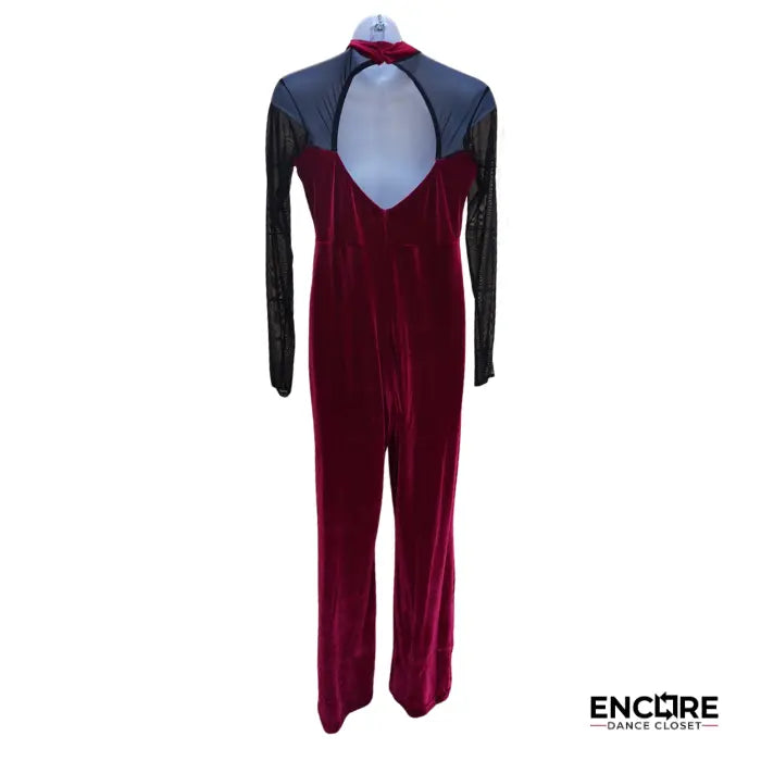 Burgundy Embrace  unitard