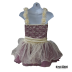 Mauve & Ivory Romantic Ballet Dress  dress