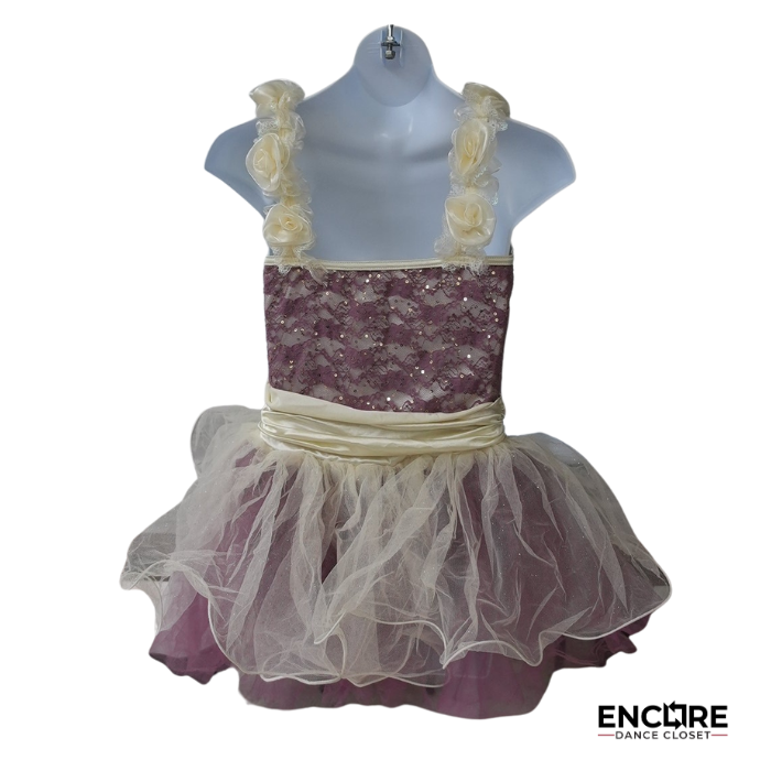 Mauve & Ivory Romantic Ballet Dress  dress