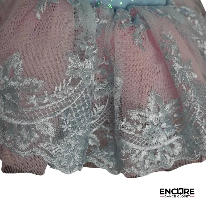Baby Blue Sequined Leotard & Tutu  dress