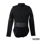 Sequin Sleeve Leotard  leotard