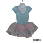 Baby Blue Sequined Leotard & Tutu  dress