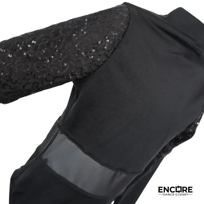 Sequin Sleeve Leotard  leotard