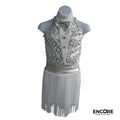 Silver Spotlight Tuxedo  leotard