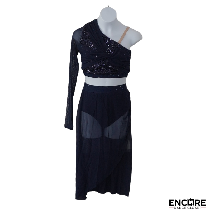 Midnight Navy Contemporary Two-Piece  two piece