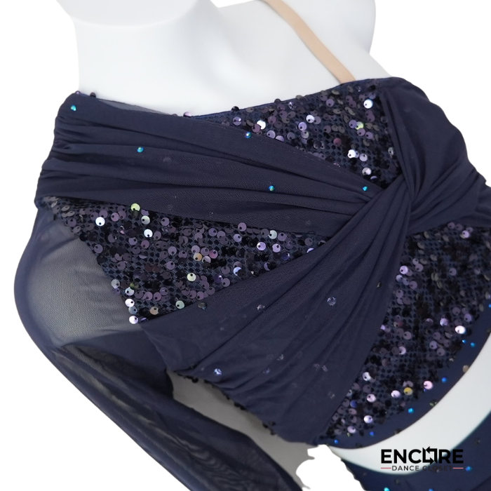 Midnight Navy Contemporary Two-Piece  two piece