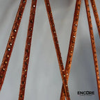 Copper Velvet Leotard with Rhinestone Accents  leotard