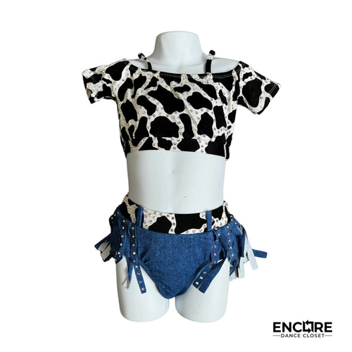 Fun and Cute Wild West Two-Piece Costume - two-piece dance costume