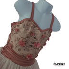 Blush Floral Tulle Dress with Embellished Bodice  dress