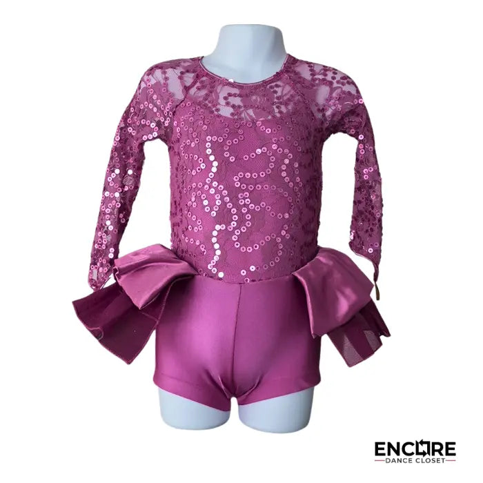 Sequin & Lace Elegance Biketard  biketard
